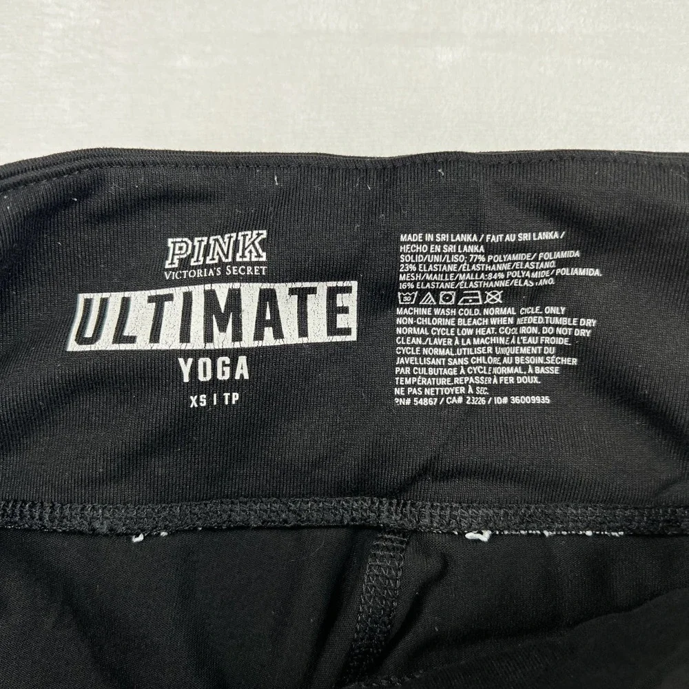 PINK by Victoria's Secret Women's Black Ultimate Yoga Leggings Size XS - Picture 4 of 7